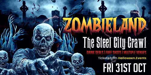 ZOMBIELAND HALLOWEEN SHEFFIELD BAR CRAWL