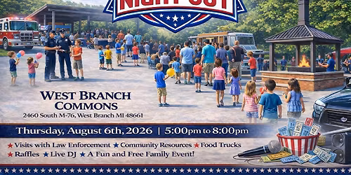 West Branch 1st Ever National Night Out Event
