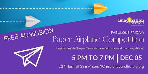 Fabulous Friday! Paper Airplane Competition