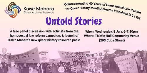 Untold Stories: Commemorating 40 Years of Homosexual Law Reform