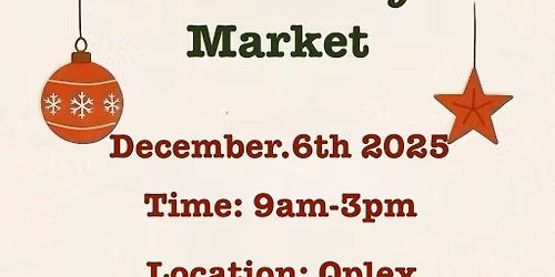 Pop Up Community Market- Christmas Edition