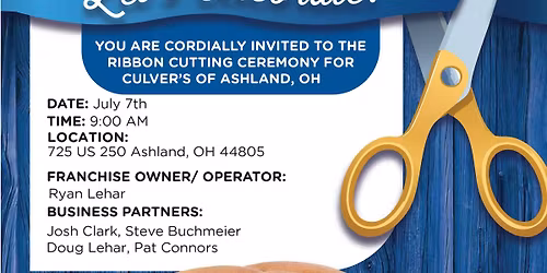 Culver's Grand Opening & Ribbon Cutting Ceremony