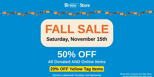 Tacoma\/Pierce County Habitat for Humanity Fall Sale