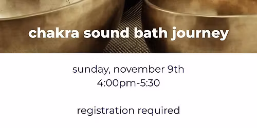chakra sound bath journey