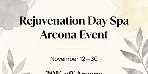 Arcona Sale & Facial Event