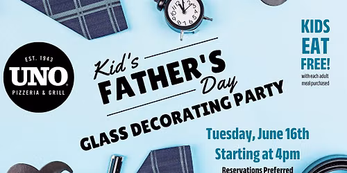 Kid's Father's Day Glass Decorating Party