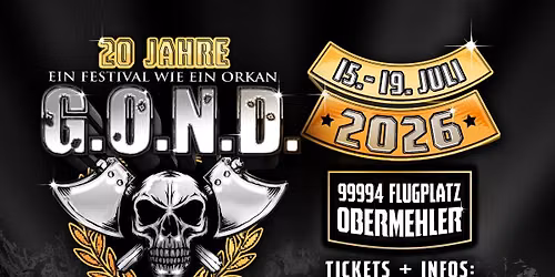 G.O.N.D. 2026 | 20 Jahre
