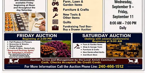 Community Public Auction @ Mechanicsville VFD