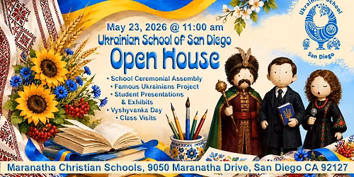 Open House | Ukrainian School of San Diego