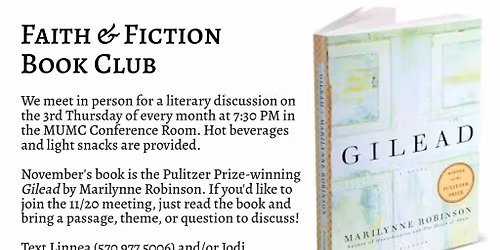 Faith & Fiction Book Club
