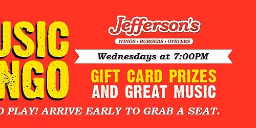 Music Bingo at Jefferson's