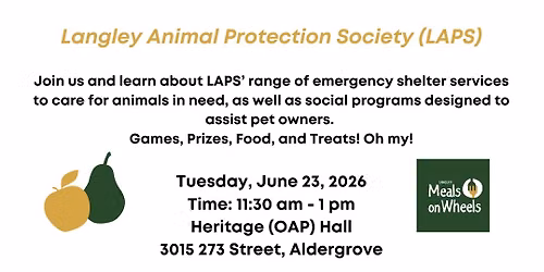 Murrayville Food and Friends with Langley Animal Protection Society (LAPS)