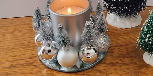 Create a Winter Wonderland Candle Holder with Donna