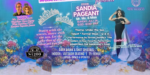 MR, MISS, MX, UNDER THE SEA PAGEANT  Imperial Sovereign Court of New Mexico