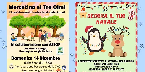 Mercatino ai Tre Olmi Laboratori creativi 