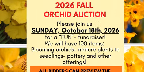 South Carolina Orchid Society Fall Auction