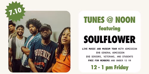 TUNES @ NOON featuring SoulFlower