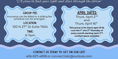 Safe Harbor Teens - Suicide Prevention Group for Teens at Beautiful Directions Counseling