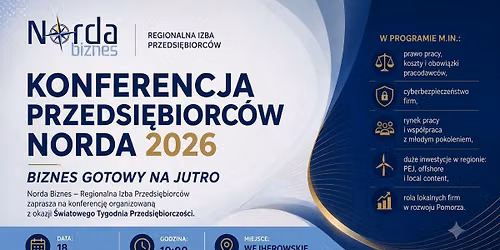 Konferencja Przedsi\u0119biorc\u00f3w NORDA 2026: Biznes Gotowy na Jutro