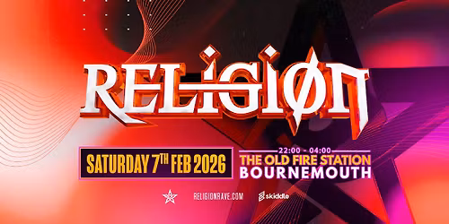 Religion Rave - Sat 7th Feb 2026 - 100 x Super Early Birds On Sale Now