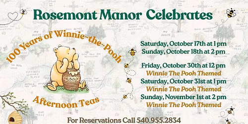 Afternoon Tea at Historic Rosemont | Sunday, November 1st