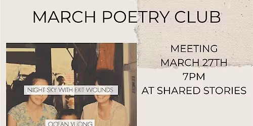 March Poetry Book Club