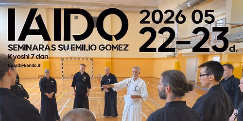 Iaido seminaras su E. Gomez, Iaido 7 Dan (Kyoshi)