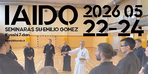 Iaido seminaras su E. Gomez, Iaido 7 Dan (Kyoshi)