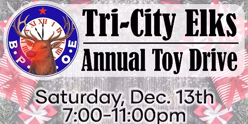 Dawgs at The Tri-city Elks Toy and food drive