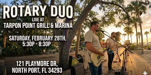 Rotary Duo - Live at Park @ Tarpon Point Grill & Marina