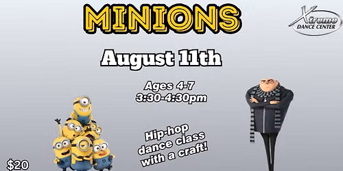 Minions Pop-up Dance Class Ages 4-7