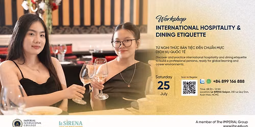 WORKSHOP: INTERNATIONAL HOSPITALITY & DINING ETIQUETT