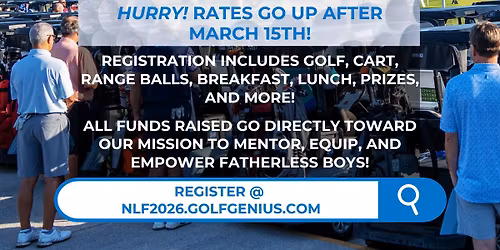 No Longer Fatherless Annual Golf Tournament