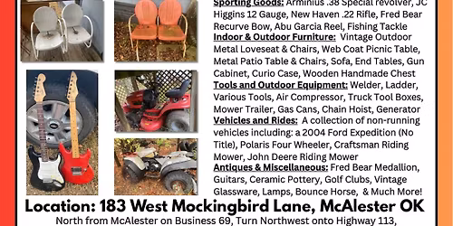 McAlester Live Auction