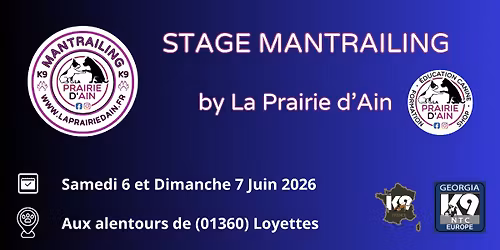 Stage Mantrailing by "La Prairie d'Ain"