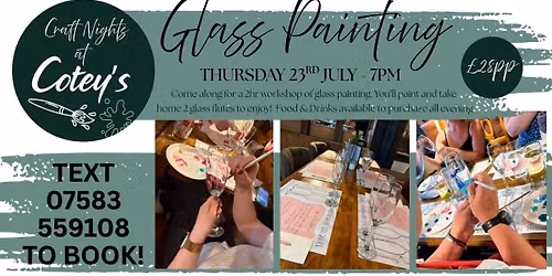 \ud83c\udfa8 Creative Evening with Studio 42 \u2013 Glass Painting Workshop \ud83e\udd42