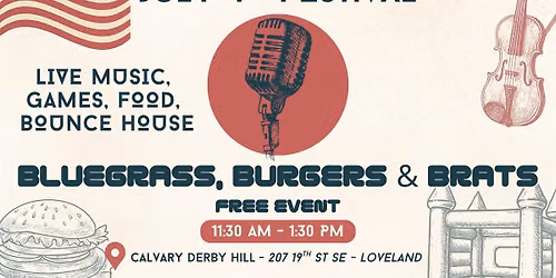 4th of July Festival - Bluegrass, Burgers, & Brats