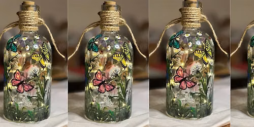 Pop up Hotspot Paint event - Paint a glass bottle Lamps (With Fairy Lights)