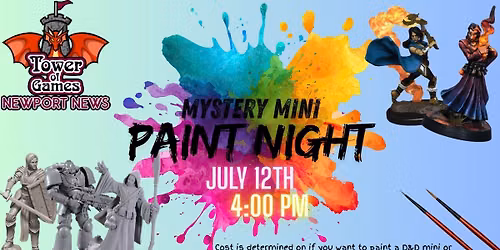 Mystery Mini's Paint Night