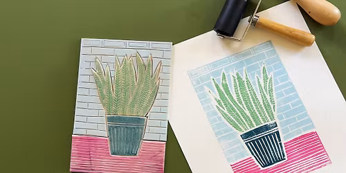 Improvers Lino Printing Workshop in Eastbourne