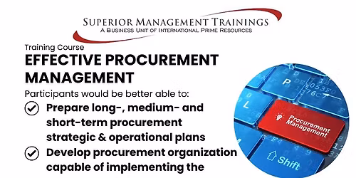 Training Effective Procurement Management in Bali