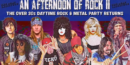 MANCHESTER An Afternoon of Rock - Rock\/Metal for the over 30s: 3pm-7pm, 14th October