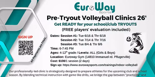 #3 Pre-Tryout Volleyball Clinic_Aug 26'