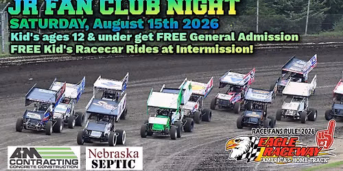 JR FAN CLUB NIGHT presented by AM Contracting & Nebraska Septic