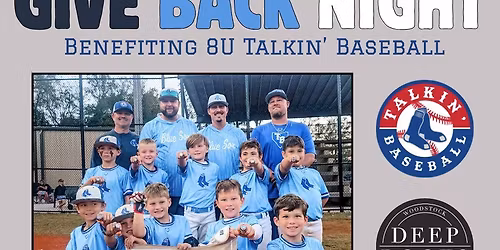 Give Back Night Benefiting 8U Talkin' Baseball