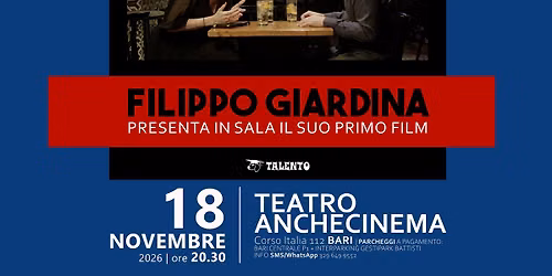 Filippo Giardina presenta in sala il suo primo film Strudel