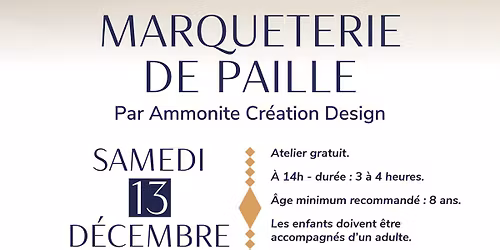 Atelier Marqueterie de paille