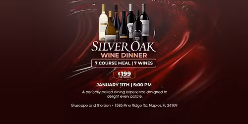 Silver Oak Wine Dinner