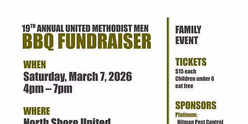 United Methodist Men's Annual BBQ