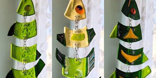 Fused Glass Fish Suncatcher